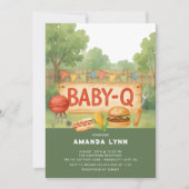 Invitation à la Baby Shower de Bébé Q (Devant)