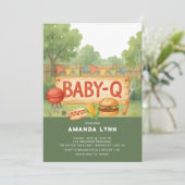 Invitation à la Baby Shower de Bébé Q (Debout devant)