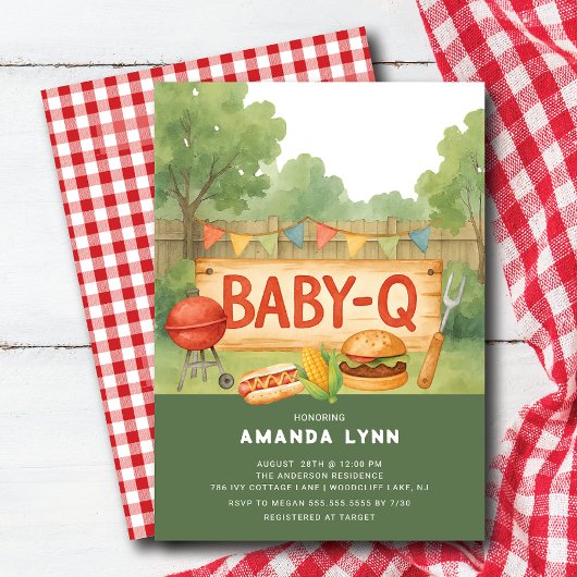Invitation à la Baby Shower de Bébé Q
