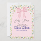 Invitation à la Baby Shower de Douces Débuts (Devant)