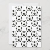 Invitation à la baby shower de foot (Dos)