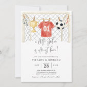 Invitation à la Baby Shower de Foot (Devant)