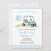 Invitation à la baby shower de golf Let's Par-tee (Devant)