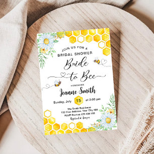 Invitation à la baby shower de la future mariée
