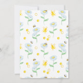 Invitation à la baby shower de la future mariée (Dos)