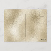 Invitation à la Baby Shower de la Princesse en Or  (Dos)