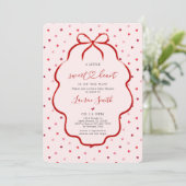 Invitation à la baby shower de la Saint-Valentin a (Debout devant)