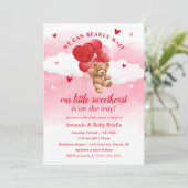 Invitation à la baby shower de la Saint-Valentin B (Debout devant)