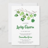 Invitation à la baby shower de la St. Patrick (Devant)