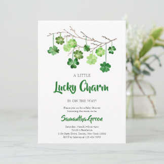 Invitation à la baby shower de la St. Patrick
