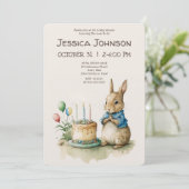 Invitation à la Baby Shower de Lapin Pierre (Debout devant)