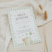 Invitation à la Baby Shower de l'oie Verte. Gin ne