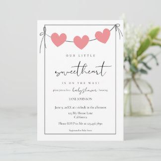 Invitation à la baby shower de notre petit chou