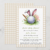 Invitation à la Baby Shower de Pâques (Devant / Derrière)
