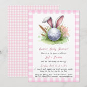 Invitation à la baby shower de Pâques (Devant / Derrière)