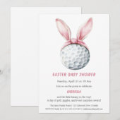 Invitation à la baby shower de Pâques (Devant / Derrière)