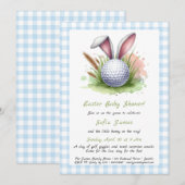 Invitation à la baby shower de Pâques (Devant / Derrière)