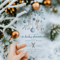 Invitation à la baby shower de rennes d'hiver