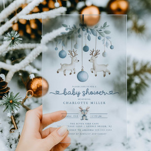 Invitation à la baby shower de rennes d'hiver