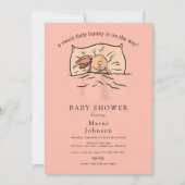 Invitation à la Baby Shower de Slumber Bunny (Devant)