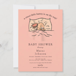 Invitation à la Baby Shower de Slumber Bunny