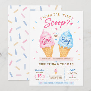Invitation à la baby shower d'été