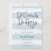 Invitation à la baby shower Donuts & Diapers (Devant)