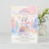 Invitation à la baby shower Dragon (Debout devant)