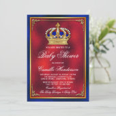 Invitation à la Baby Shower du Bébé Royal (Debout devant)