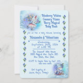 Invitation à la Baby Shower Fée des Bleuets et Gno (Devant)