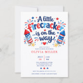 Invitation à la baby shower Firecracker Bébé  (Devant)