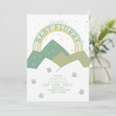 Invitation à la Baby Shower Flocons de neige de Gr (Debout devant)