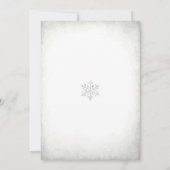 Invitation à la Baby Shower Forêt d'Hiver (Dos)