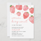 Invitation à la Baby Shower Fruité pour une Fille (Devant)
