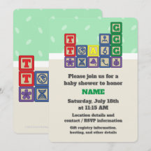 Invitation à la Baby Shower Future Biologist's Blo