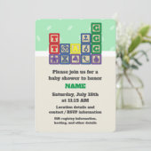 Invitation à la Baby Shower Future Biologist's Blo (Debout devant)