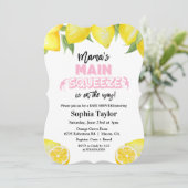 Invitation à la baby shower Lemon Main Squeeze (Debout devant)