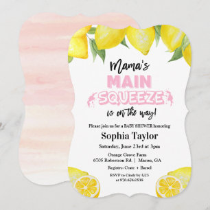 Invitation à la baby shower Lemon Main Squeeze