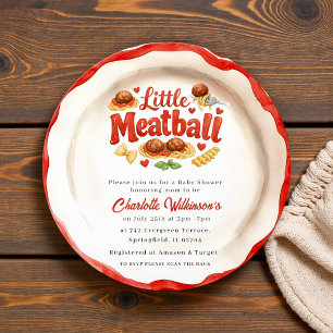 Invitation à la baby shower Little Meatball