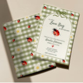 Invitation à la baby shower Love Bug
