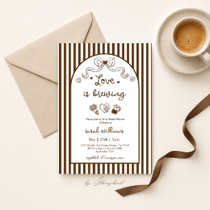 Invitation à la Baby Shower Love is Brewing