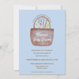 Invitation à la baby shower Marché de fermiers pou