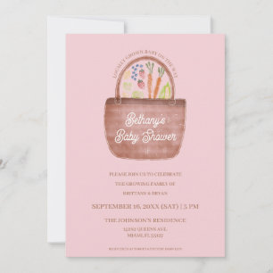 Invitation à la Baby Shower Marché de Fermiers pou