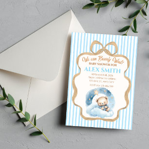 Invitation à la Baby Shower 'Nous Pouvons à Peine