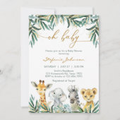 Invitation à la baby shower Oh Boy (Devant)