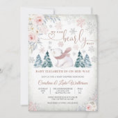 Invitation à la Baby Shower Ours d'Hiver (Devant)