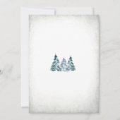Invitation à la Baby Shower Ours d'Hiver (Dos)