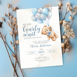 Invitation à la Baby Shower Ourson