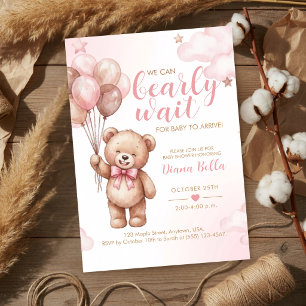 Invitation à la Baby Shower Ourson