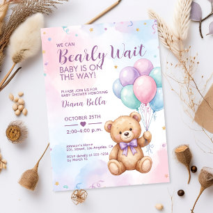 Invitation à la Baby Shower Ourson